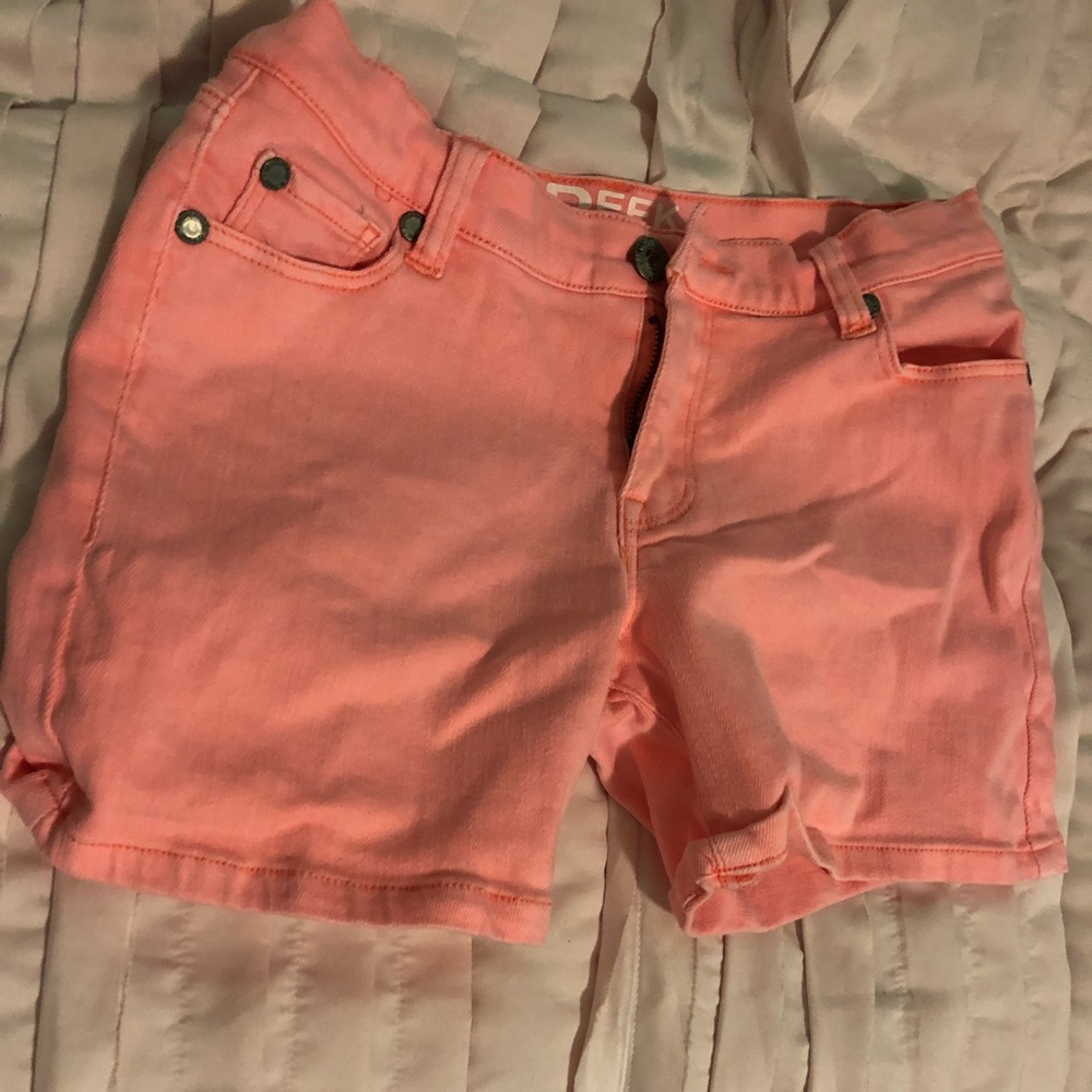 Peek Kids light pink denim shorts